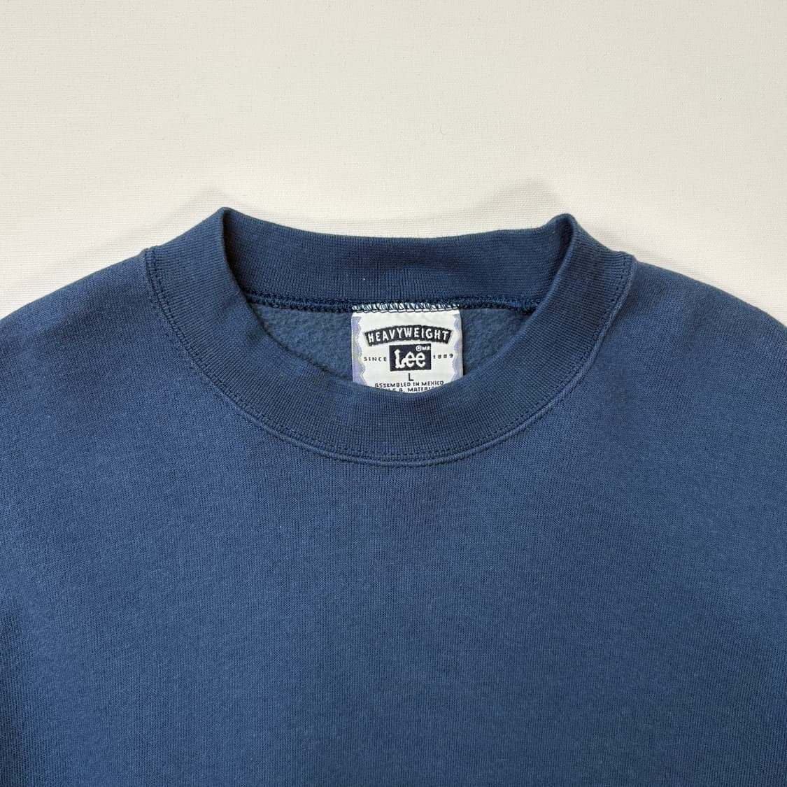 [L] LEE 리 헤비웨이트 맨투맨 스카이블루 상품이미지2
