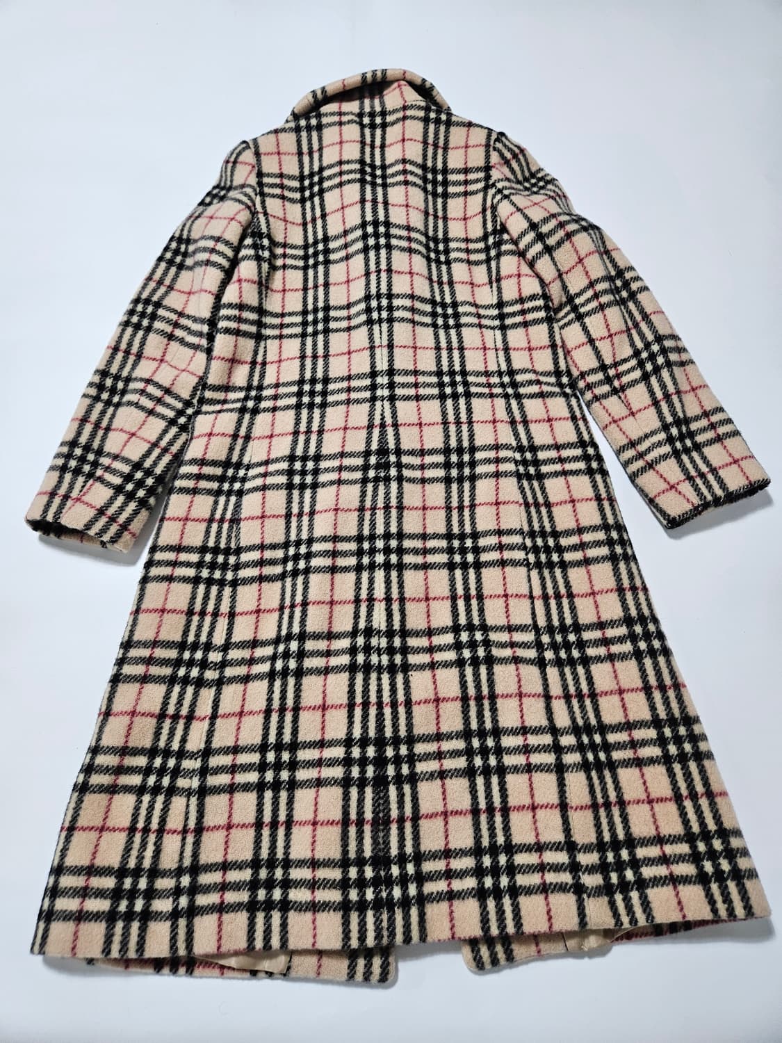버버리 노바체크 롱 코트[M] 상품이미지6