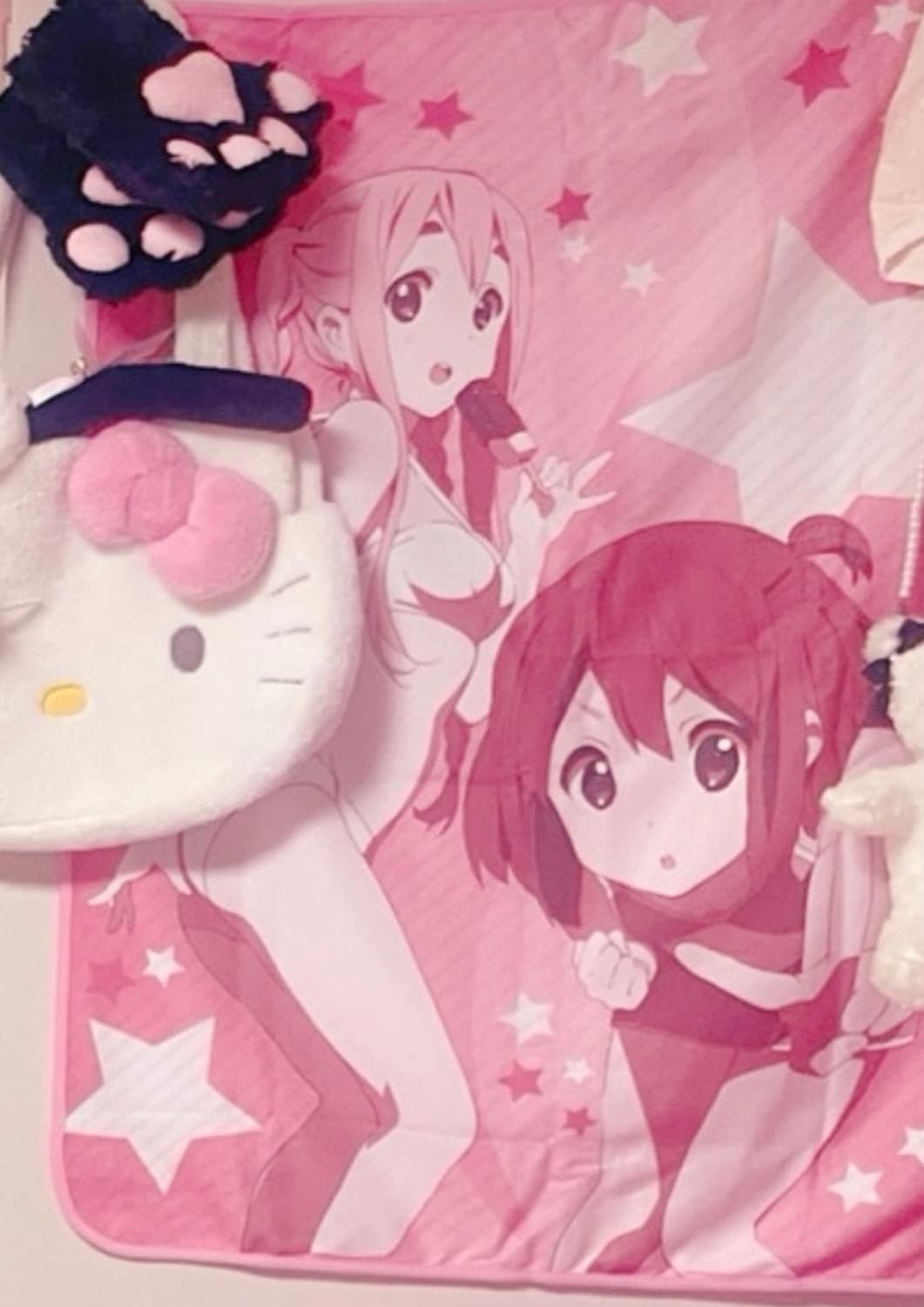 케이온 츠무기 유이 비키니 담요 방꾸템 메이드 태피스트리 포스터 상품이미지1