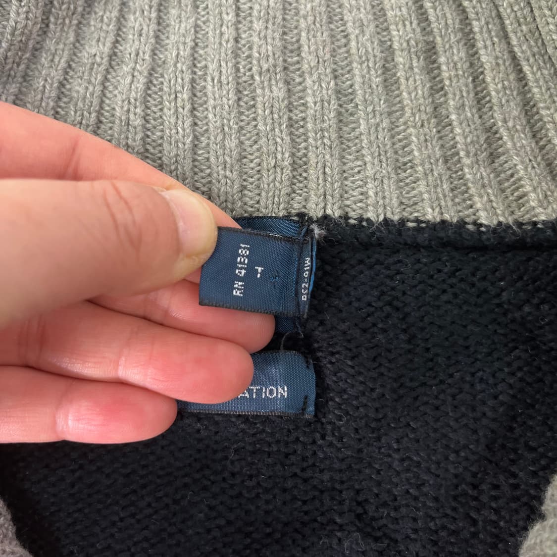 110 폴로랄프로렌 반집업 블랙 니트 상품이미지4