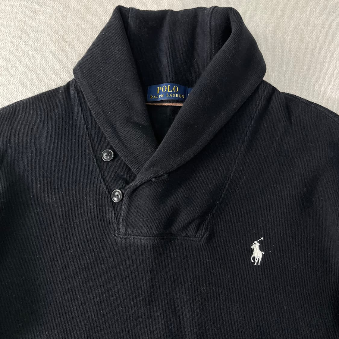 100 폴로랄프로렌 숄카라 코튼 니트 상품이미지2