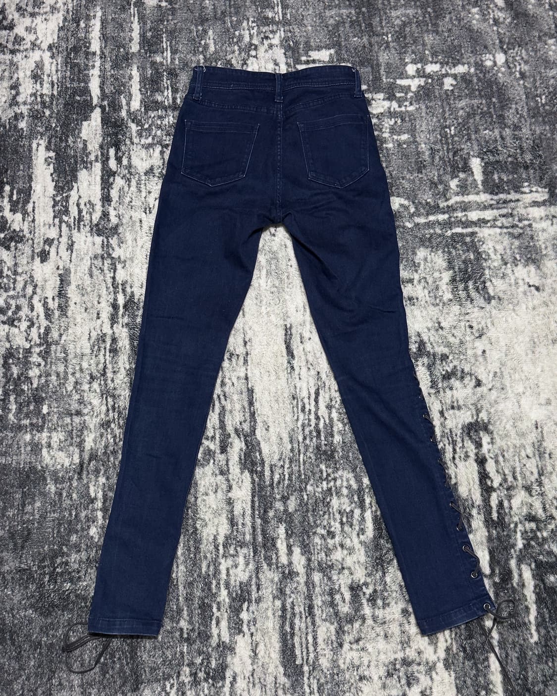 {EMODA} Side Lace-Up Skinny Jeans 상품이미지2