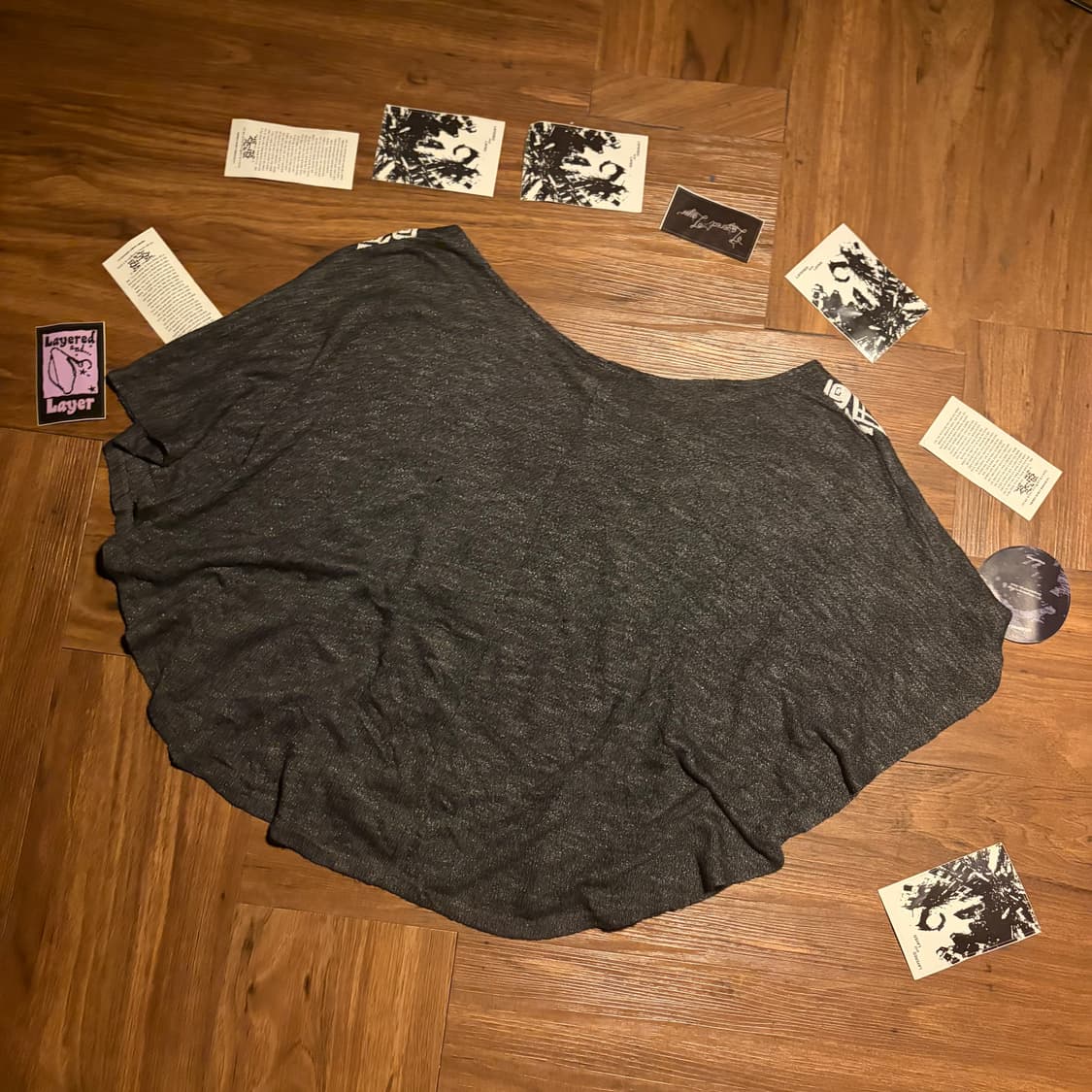 Made in USA Wool knit pancho top 상품이미지3