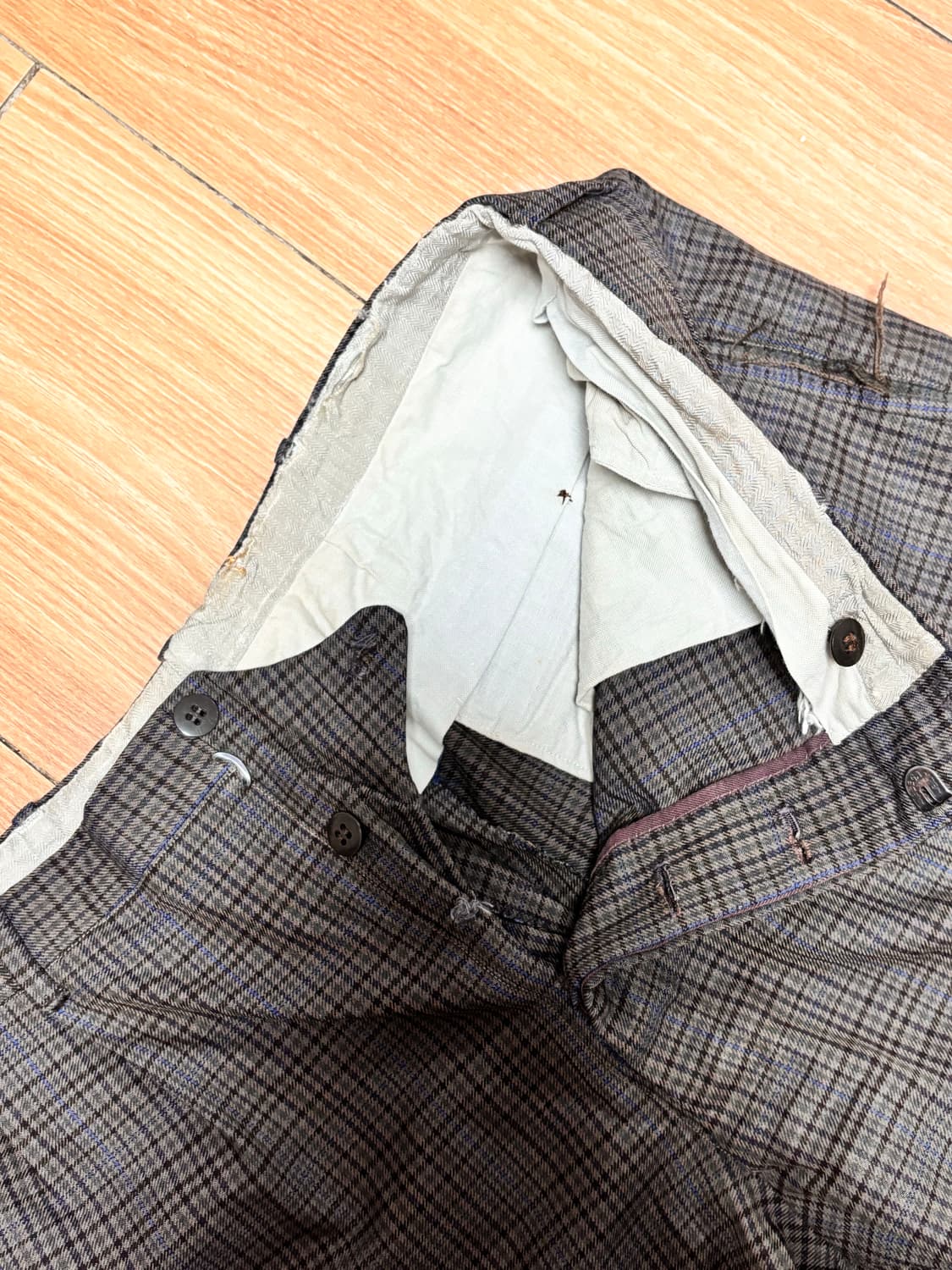 60s Vintage 체크 팬츠 상품이미지2