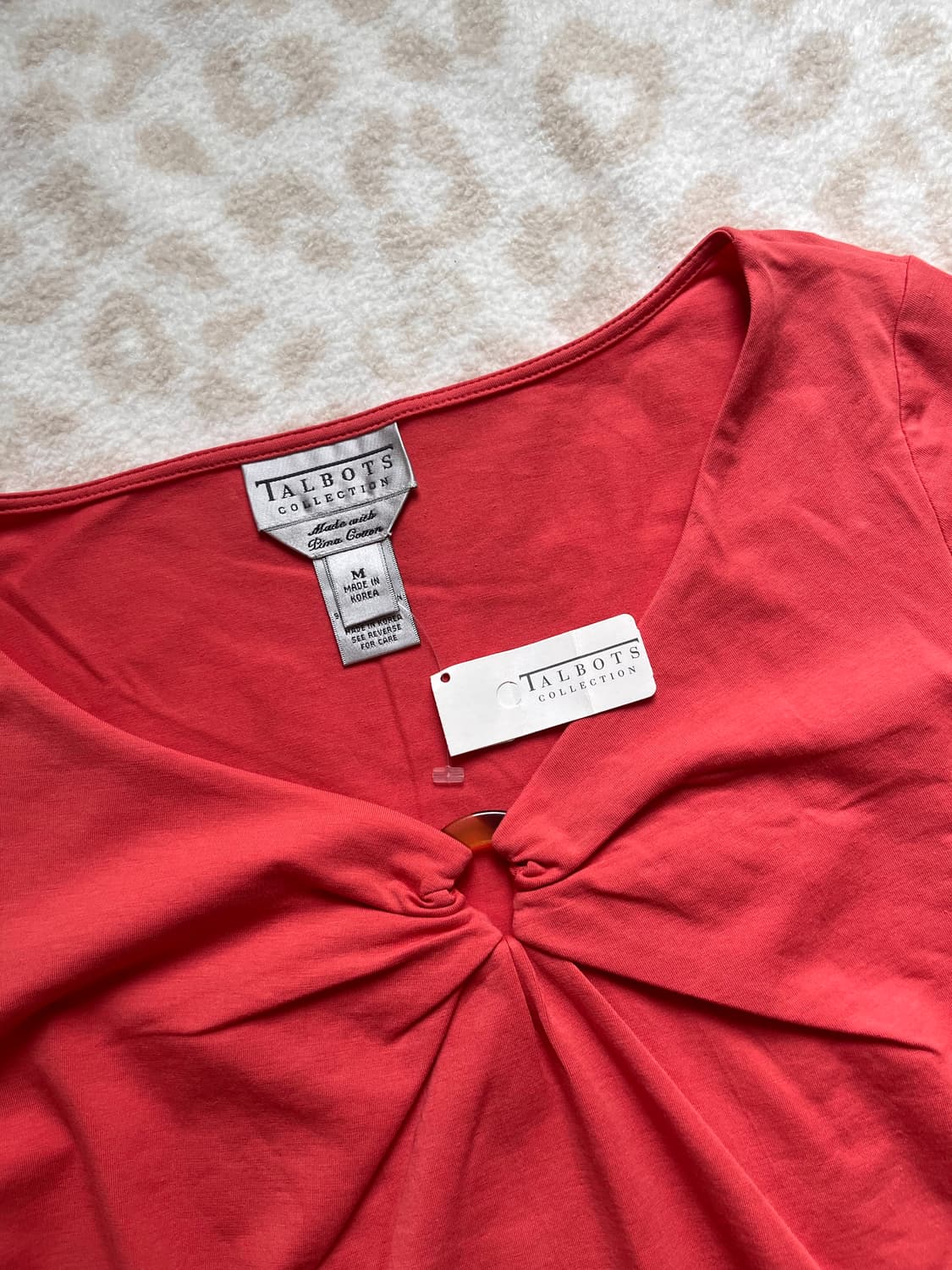 Shirring sleeve tee + Red skirt 상품이미지3
