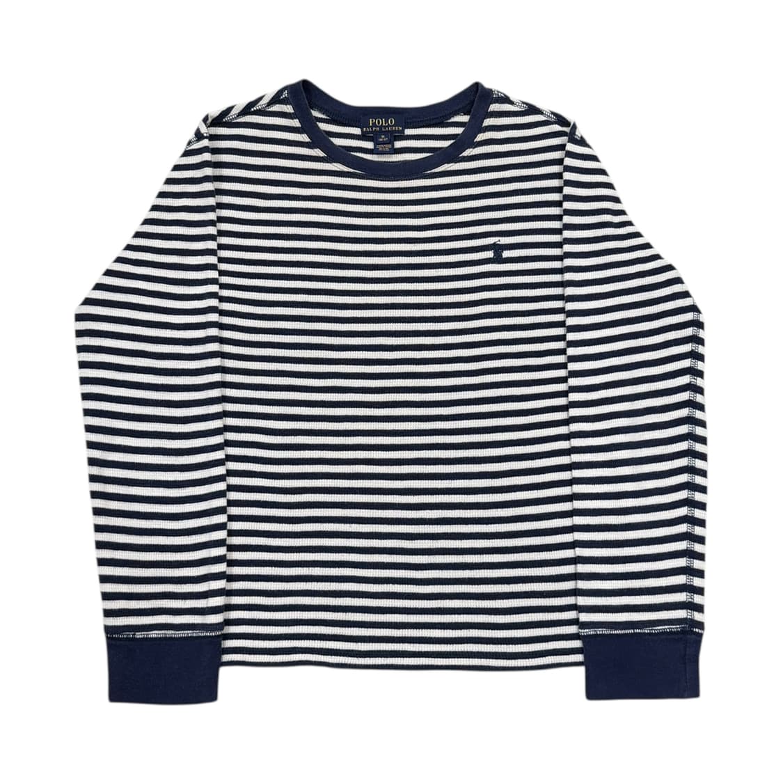 폴로 랄프로렌 여성 와플 스트라이프 긴팔티 M 상품이미지1