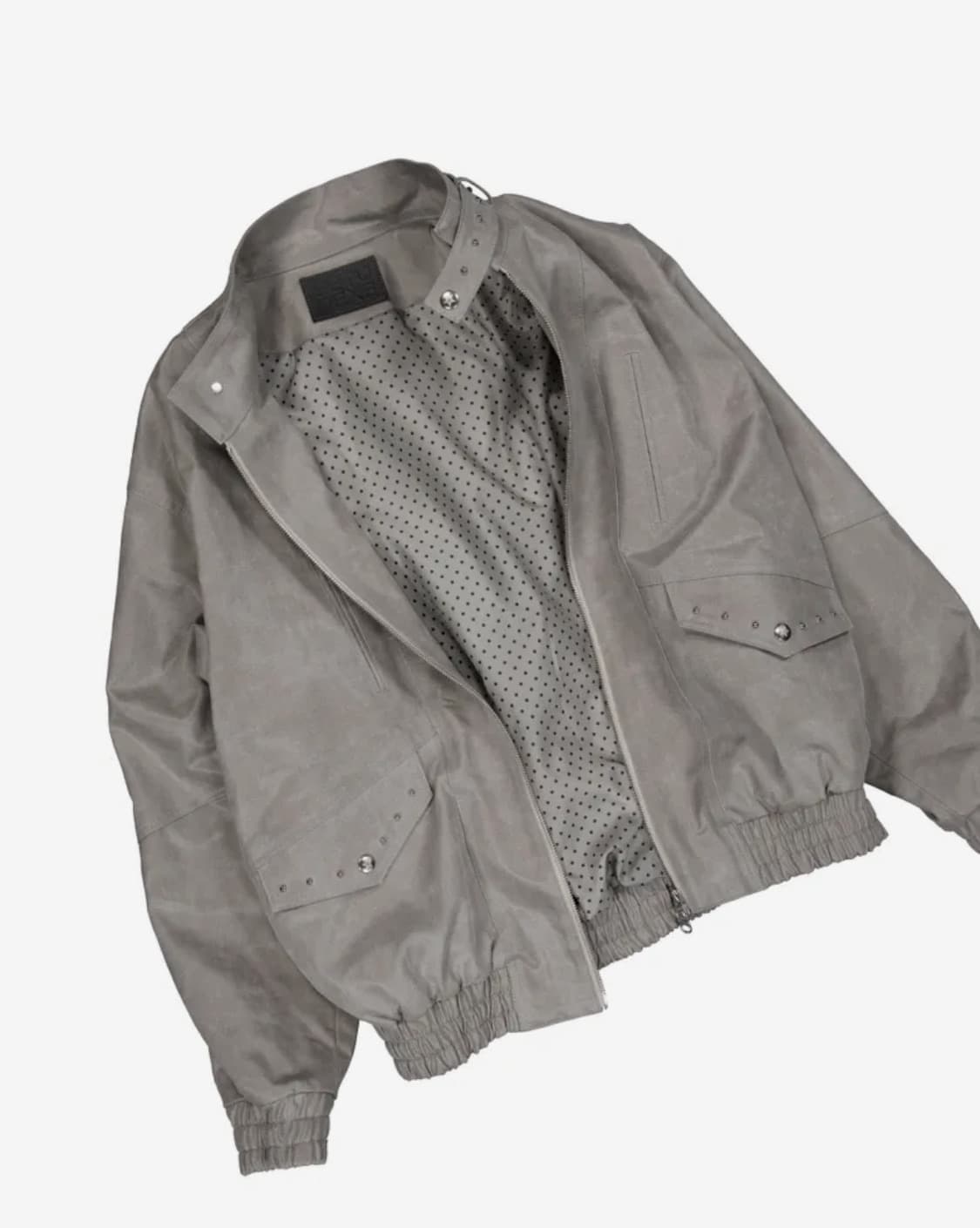 스웨이드 빈티지 자켓 (라이트 그레이) 상품이미지4
