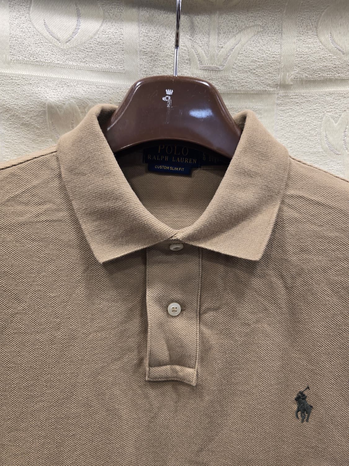 폴로 랄프로렌 카키 커스텀 슬림핏 카라티 반팔티L(100) 상품이미지2