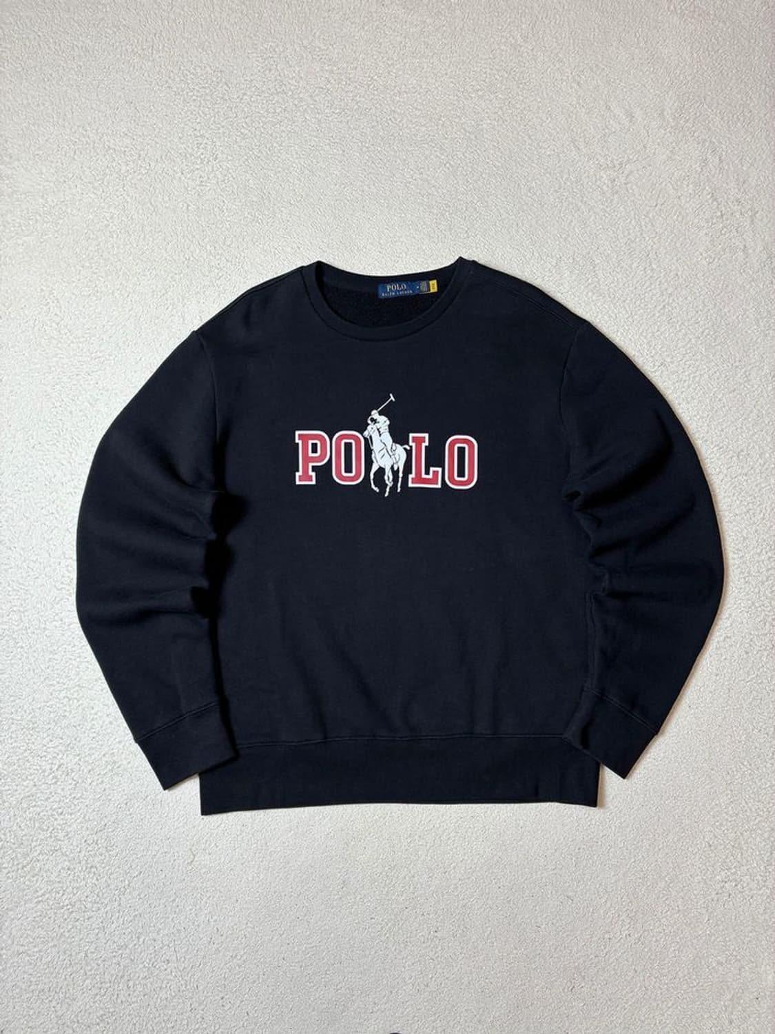 폴로 랄프로렌 피그먼트 레드 빅포니 프린팅 맨투맨 PN7658 상품이미지1