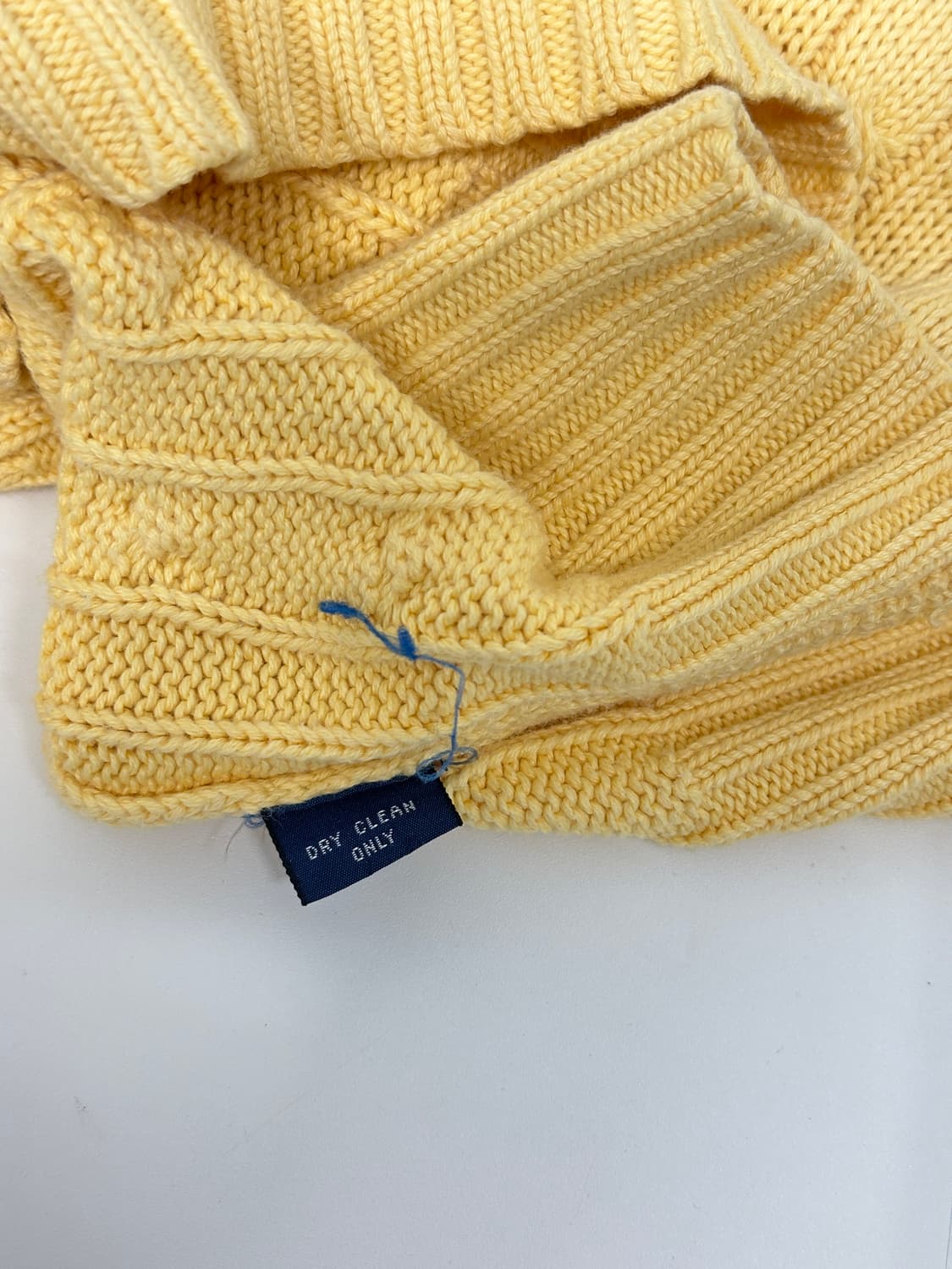 폴로 브이넥 케이블 니트 (실측M) 상품이미지5