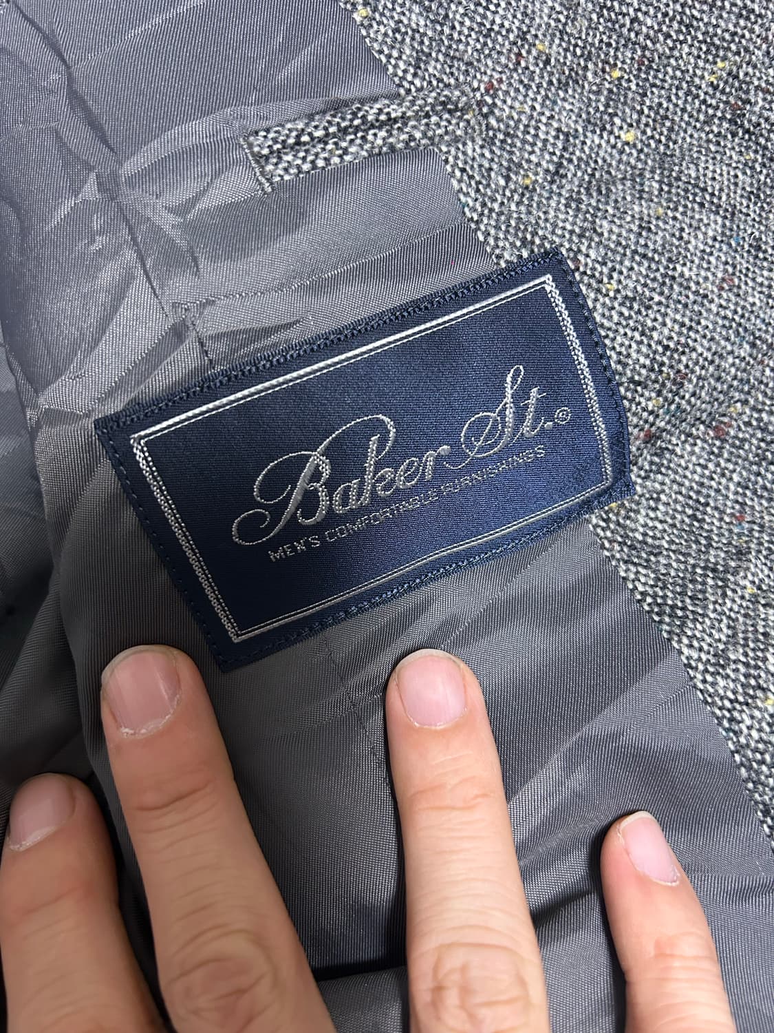 일본판 BAKER ST 체크블레이저 사이즈 105 상품이미지3