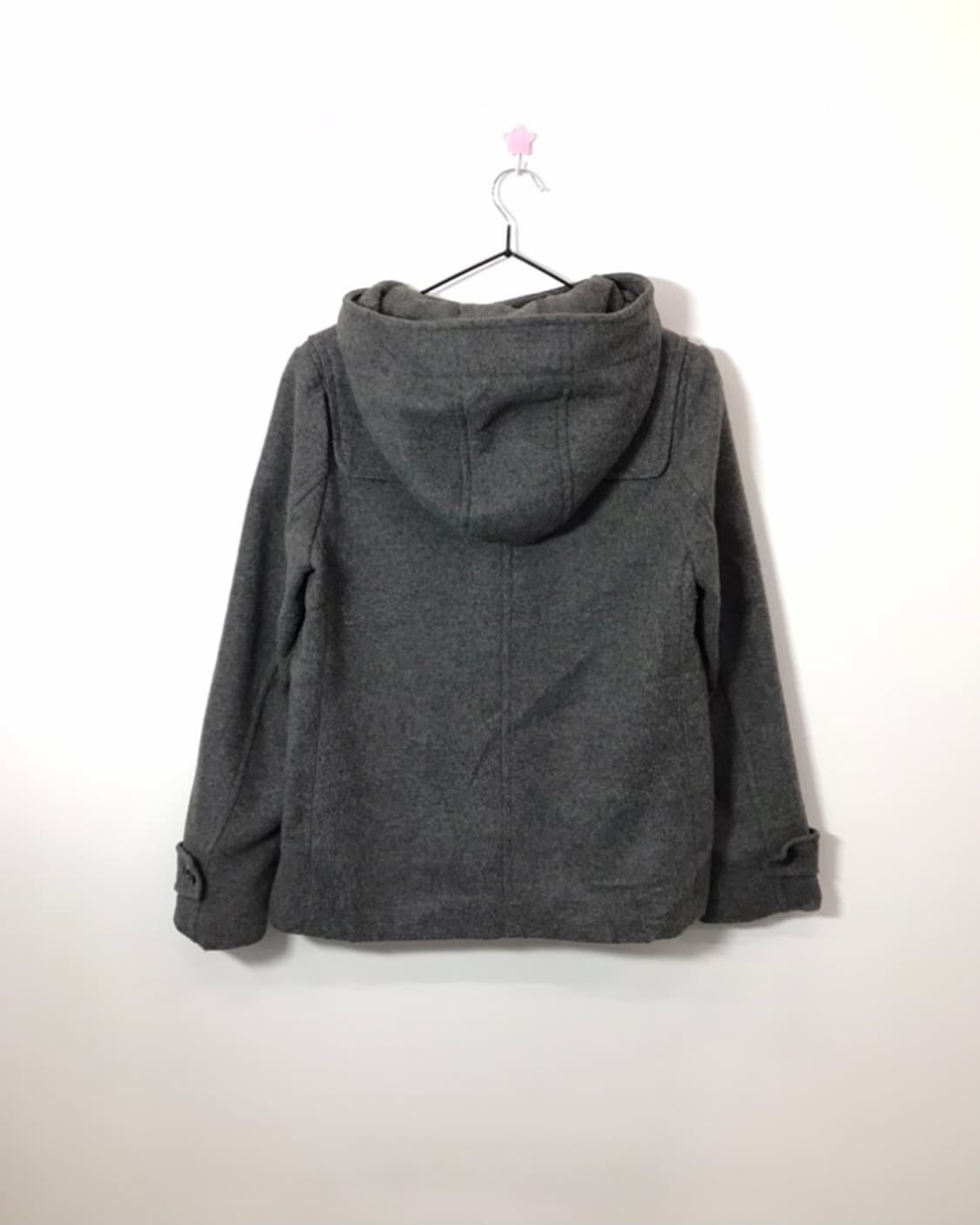 GU Japan Charcoal Hooded Duffle Coat 상품이미지2