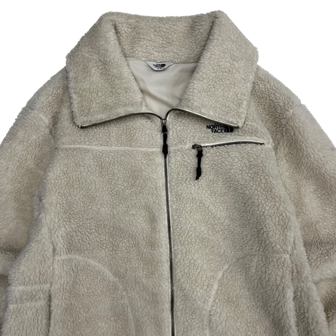 노스페이스 베이지 뽀글이 후드 롱 자켓 상품이미지6