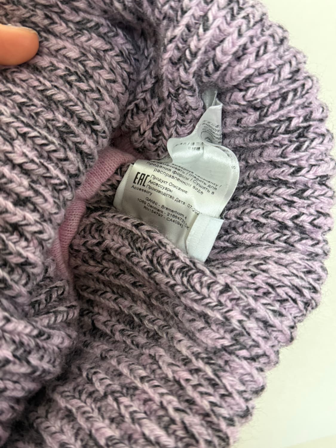 GANNI 핑크 비니  상품이미지4