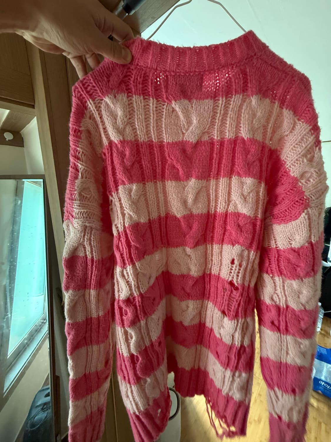 핑크 스웨터 XL  상품이미지2
