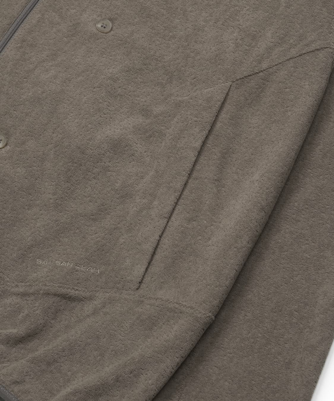 산산기어 BUTTON FLEECE JACKET [BROWN] 1size 상품이미지4