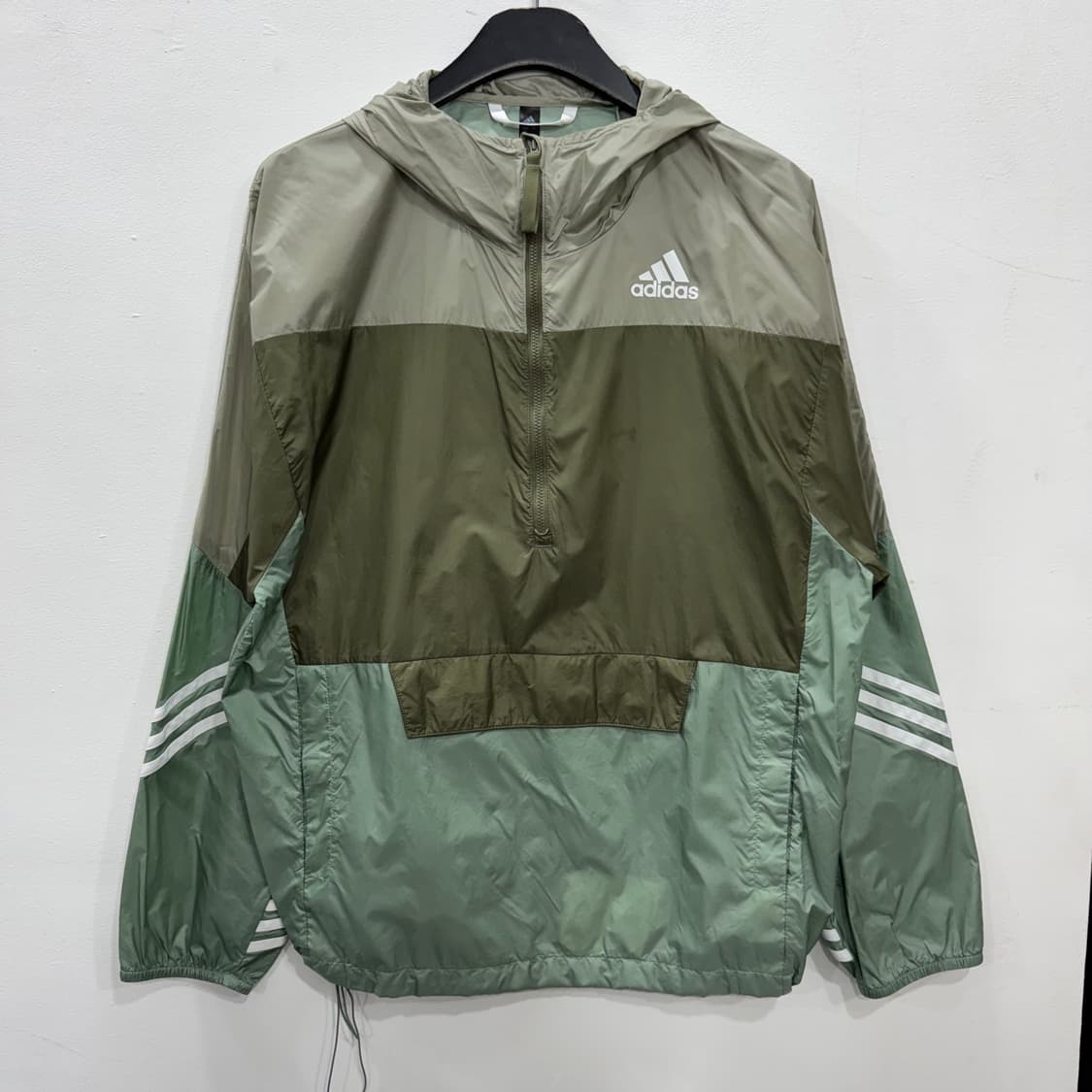 아디다스 배색 삼선 아노락 상품이미지1