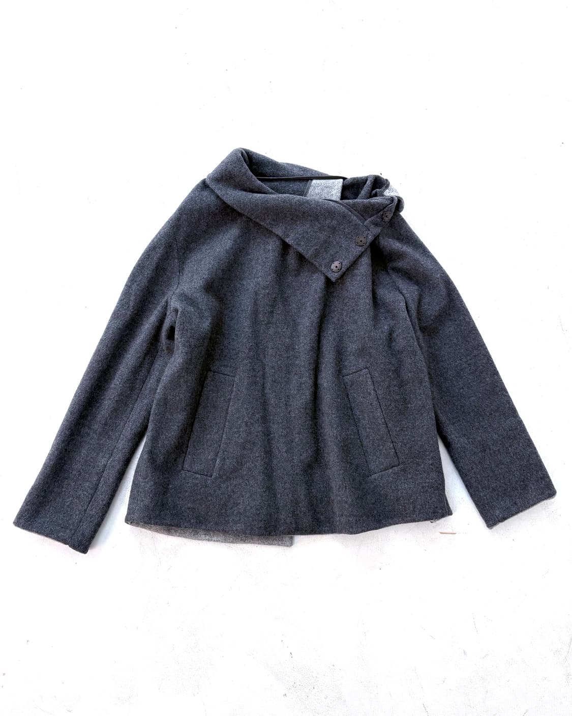 Grey wrap top + high neck knit onepiece 상품이미지9