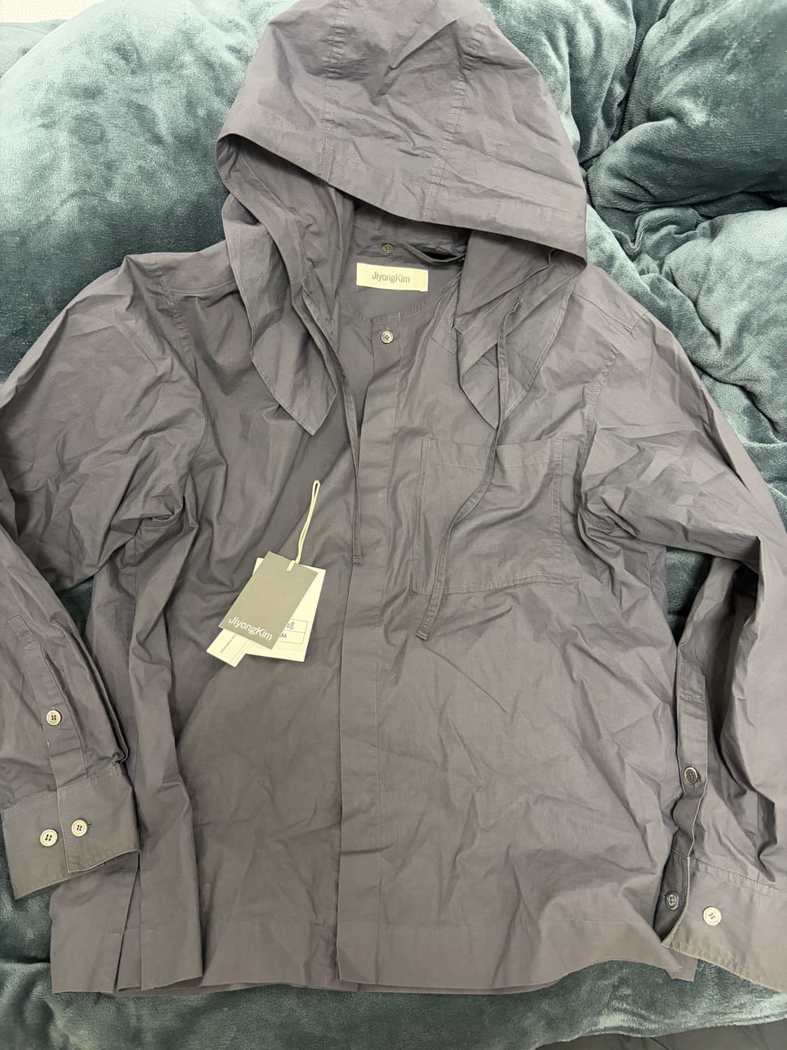 [M] JIYONGKIM 지용킴 후드 셔츠 자켓 상품이미지2
