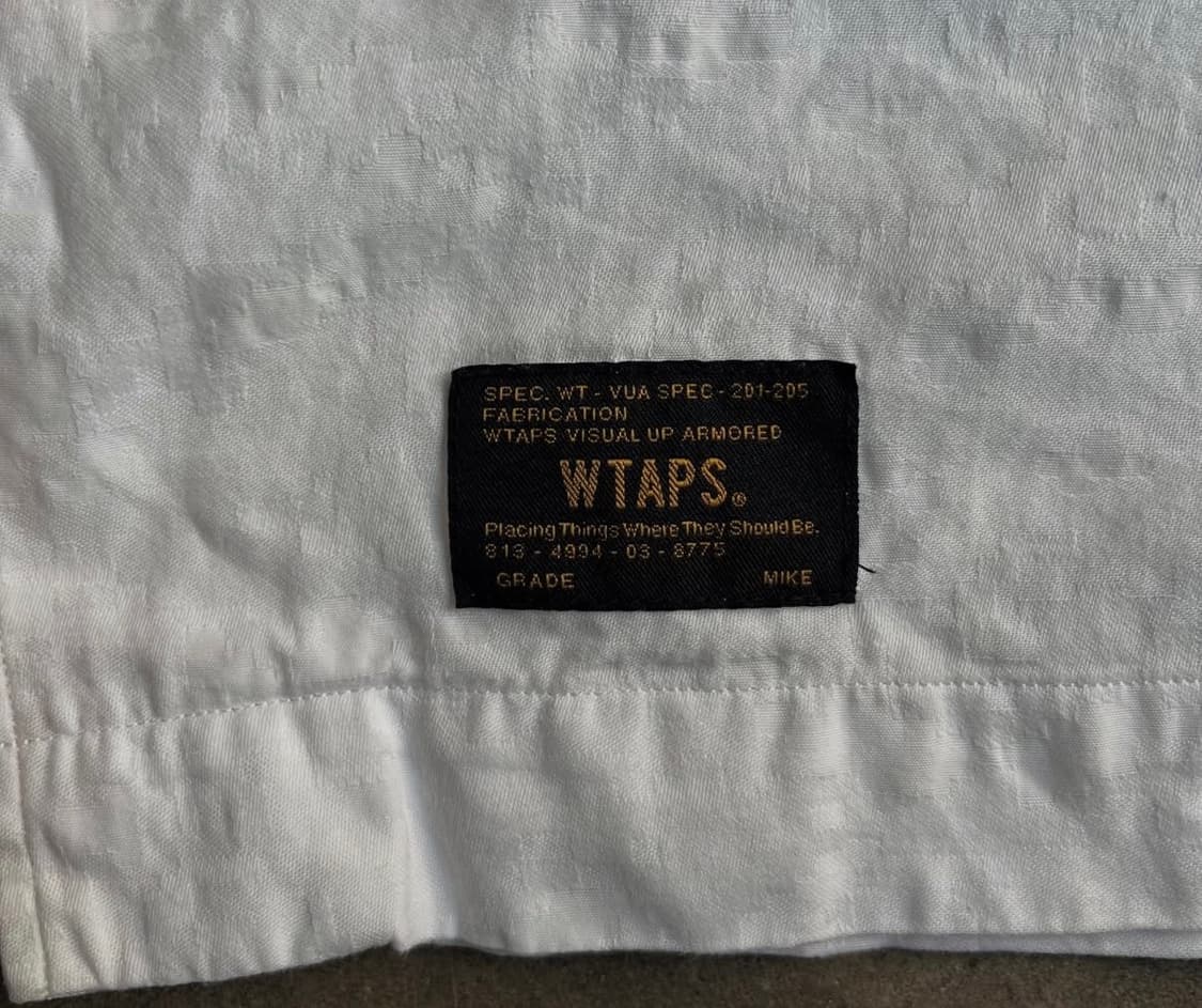 Wtaps(더블탭스) 자가드 카모 화이트 셔츠 (M) 상품이미지5