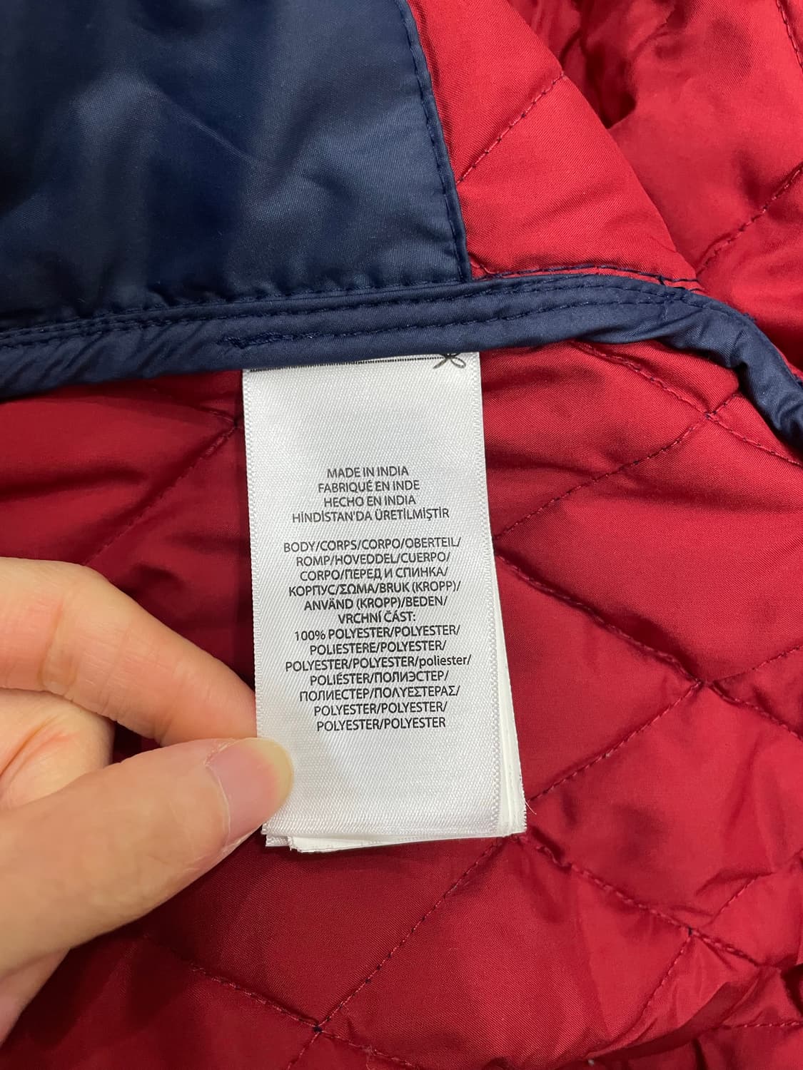 폴로 랄프로렌 퀼팅 자켓 네이비  상품이미지8