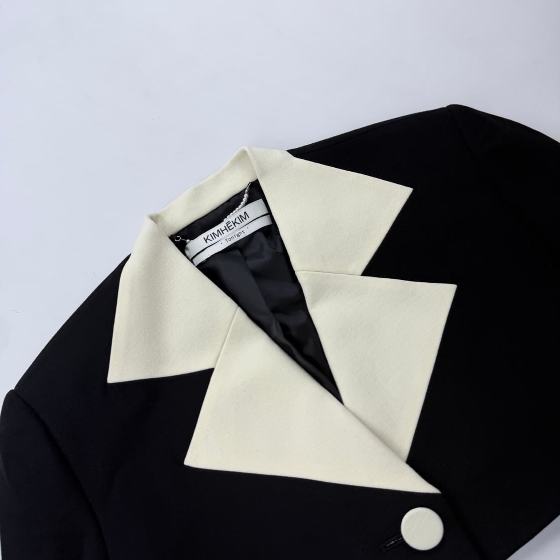 KIMHEKIM 김해김 투톤 크롭 자켓 34 상품이미지4