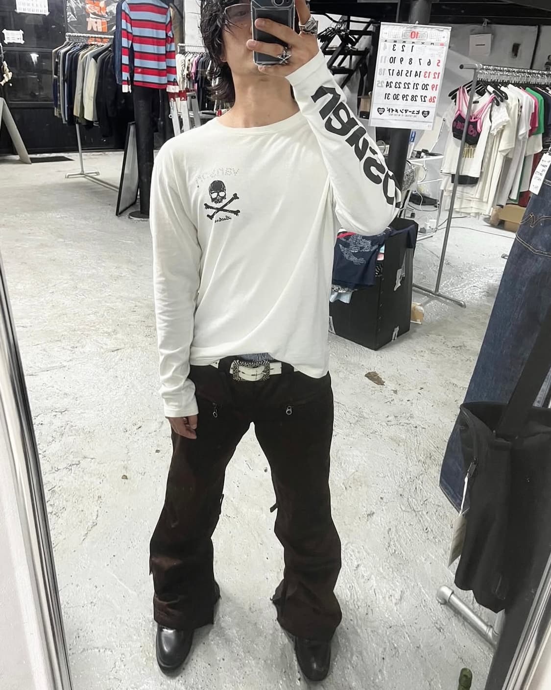 Vanson Leathers skull cubic long slv 상품이미지2