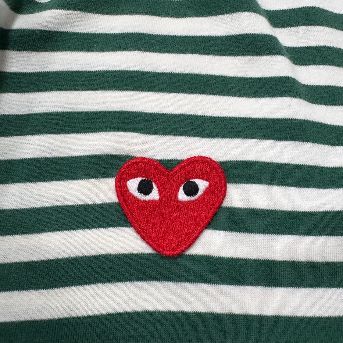 꼼데가르송 그린 보더티 상품이미지3