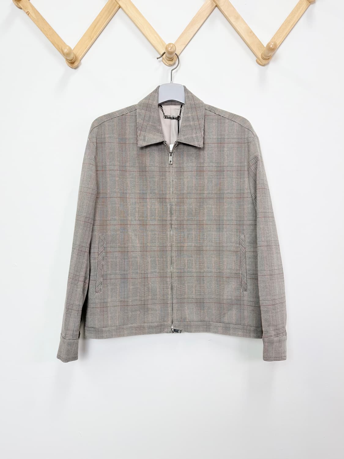 새상품 드로우핏 체크 크리드 세미오버 트러커자켓 상품이미지4