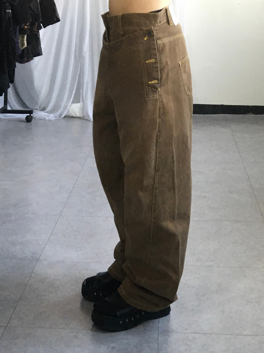 button layered point pants 상품이미지8