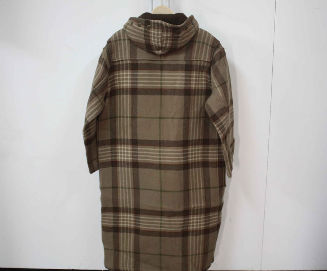 W-3384/폴로 정품 남성용 체크 떡볶이 더플 코트 S 상품이미지2