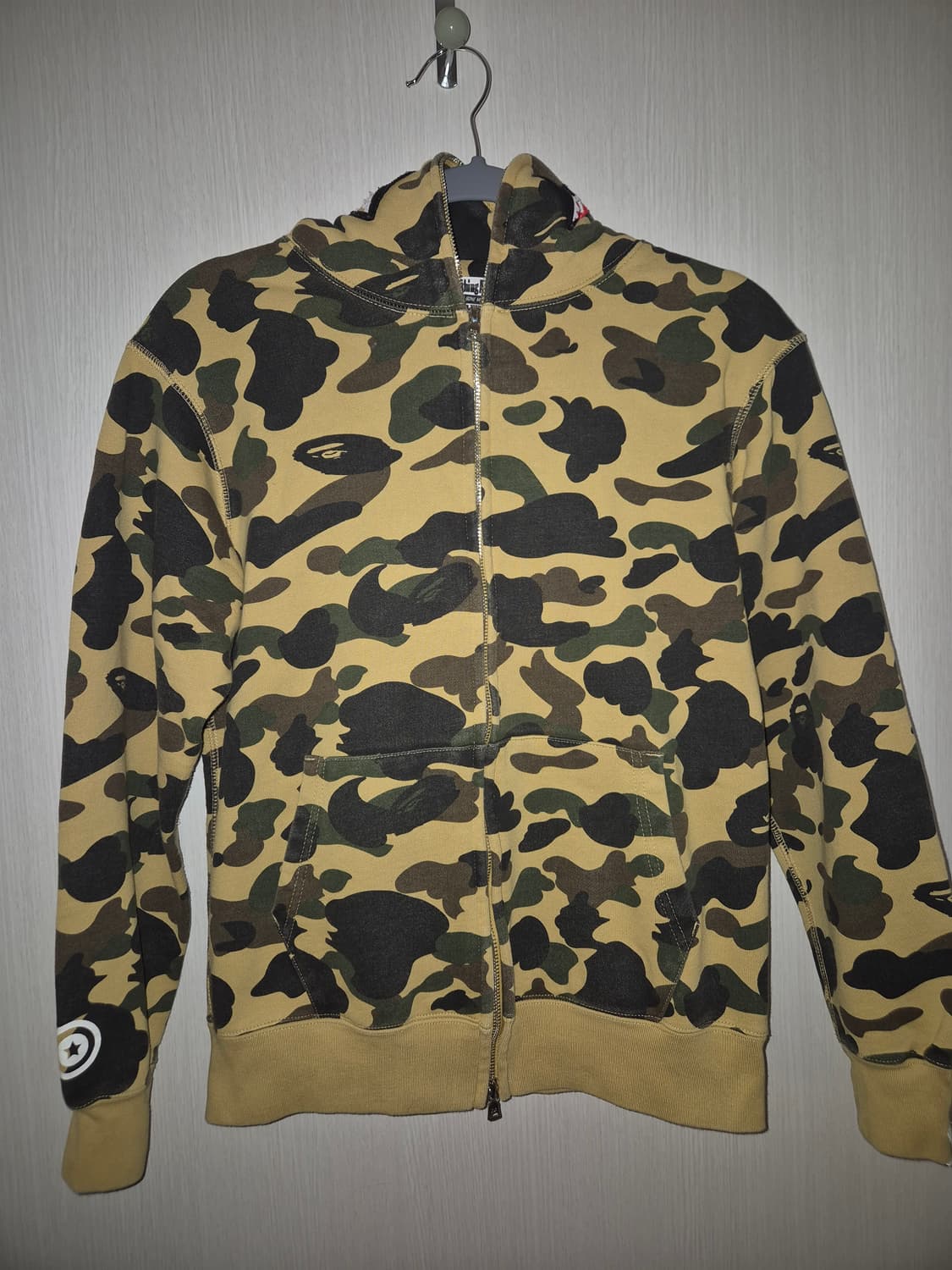 베이프 황계 샤크 후드집업 S 상품이미지4