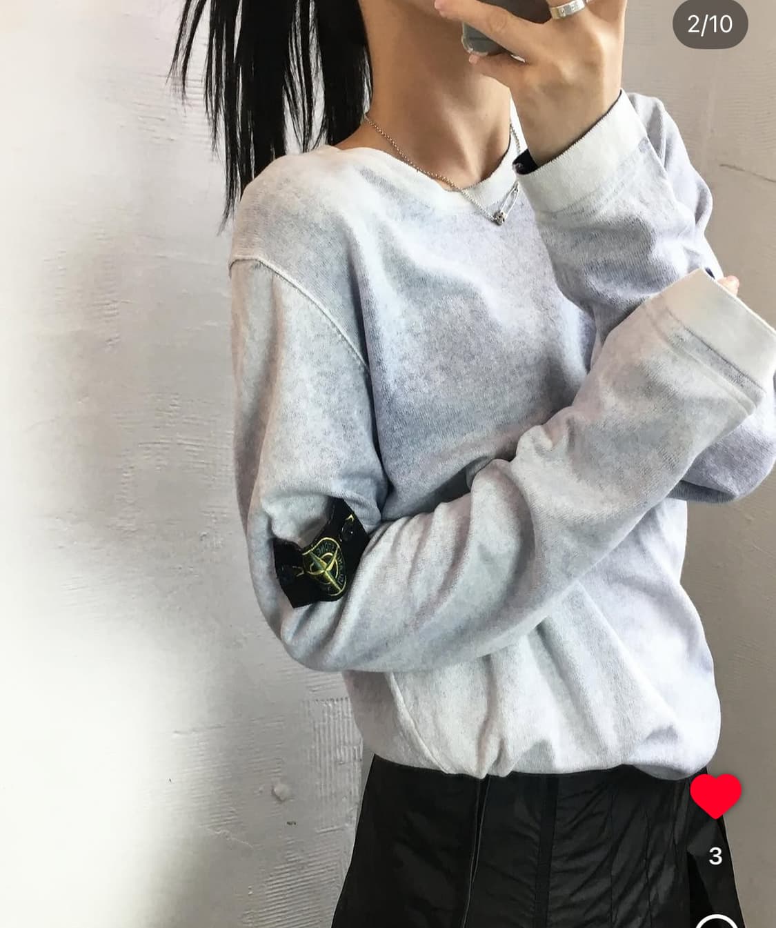 스톤 아일랜드 양면 니트맨투맨  상품이미지2