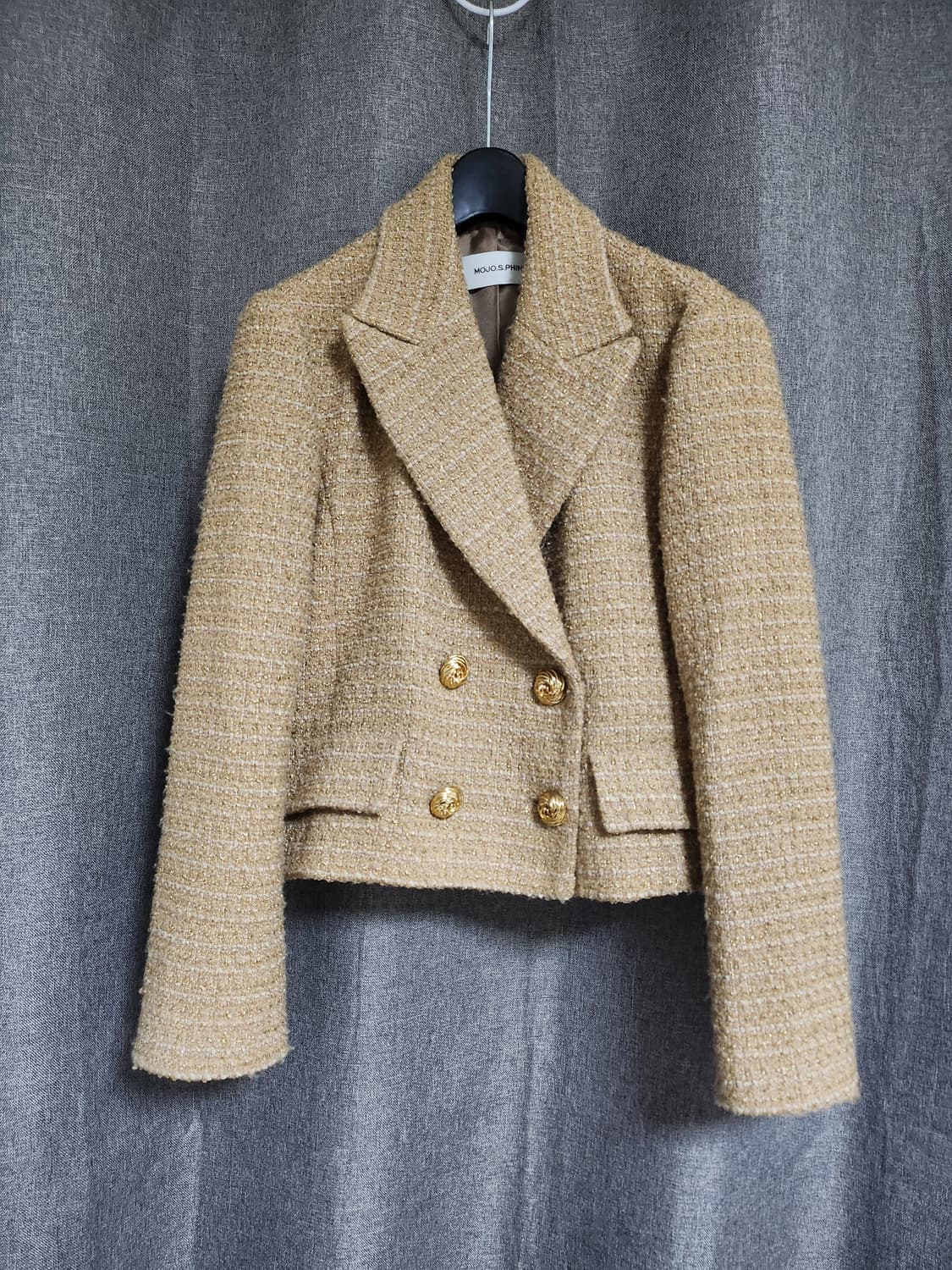 모조에스핀 크롭 트위드자켓 상품이미지1