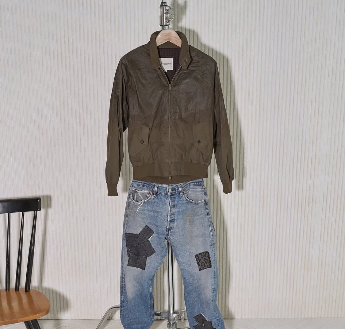 서피스 에디션 왁스 해링턴 자켓 L 새상품 상품이미지5