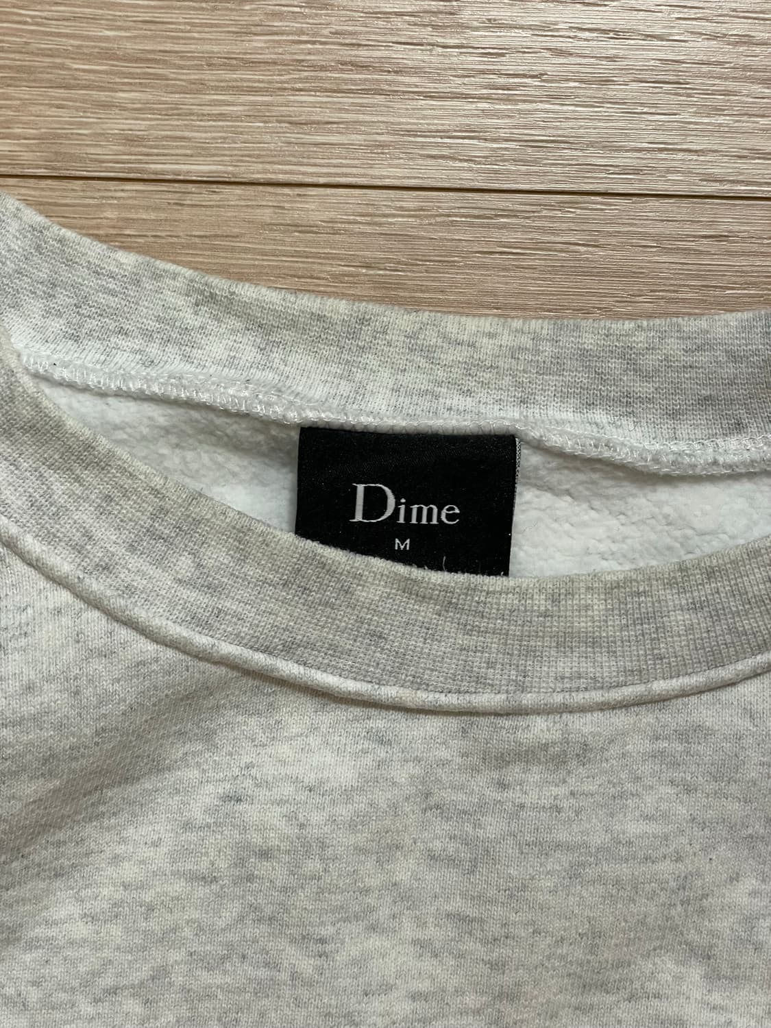 Dime 다임 스몰로고 스웻셔츠 그레이 M사이즈 상품이미지2