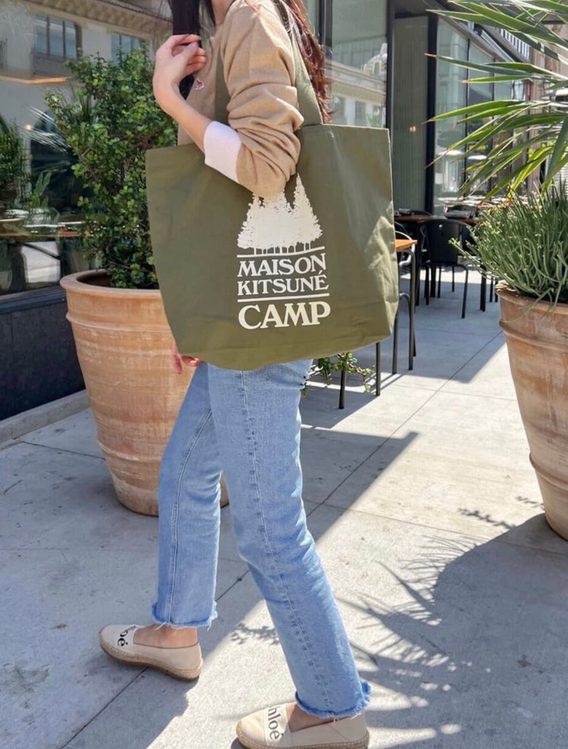 메종키츠네 IU05160WW0008 P396 공용 토트백 에코백 상품이미지1