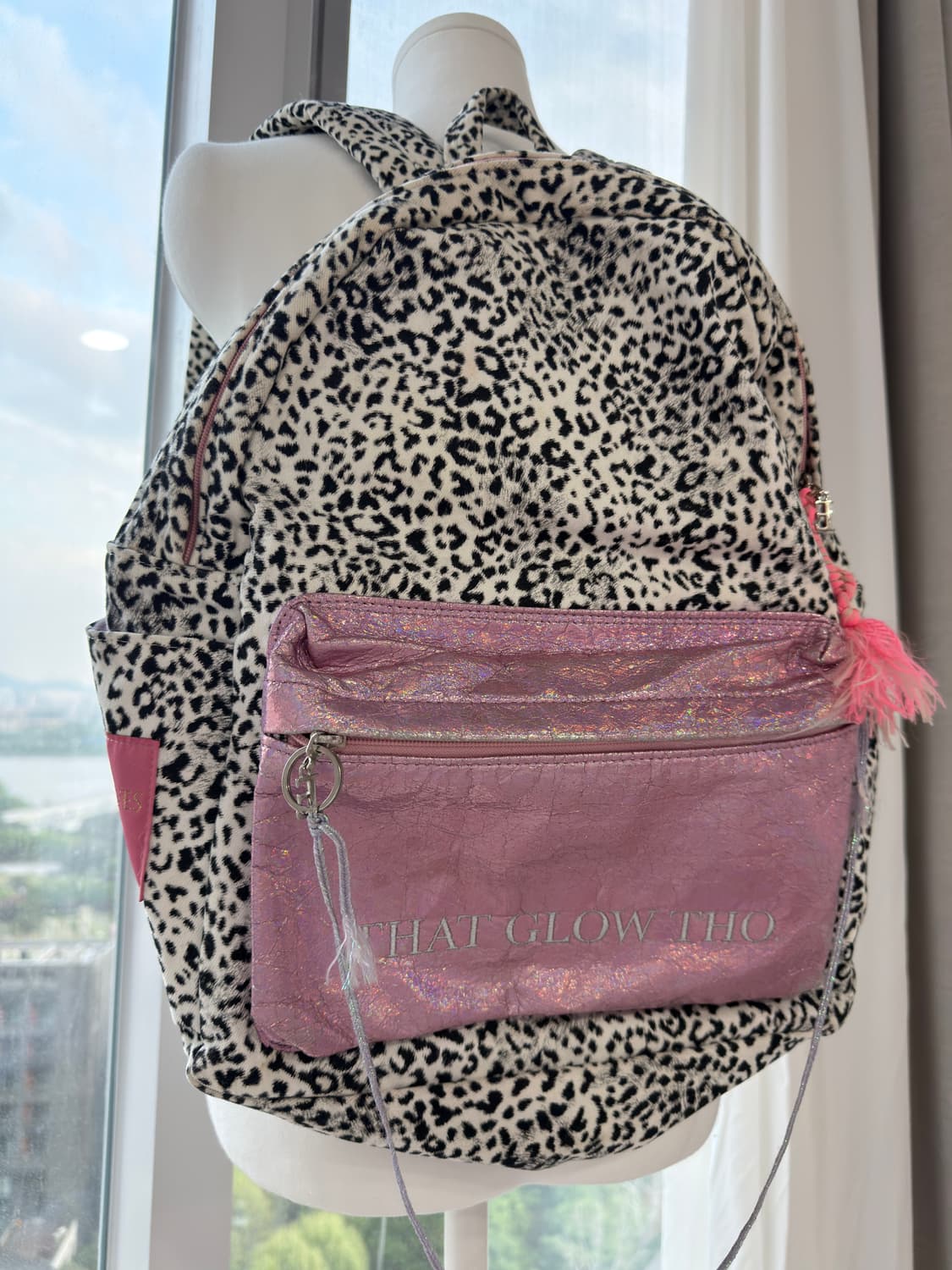 앙트레브 that glow tho 백팩 / 갸루 호피 가방 상품이미지3