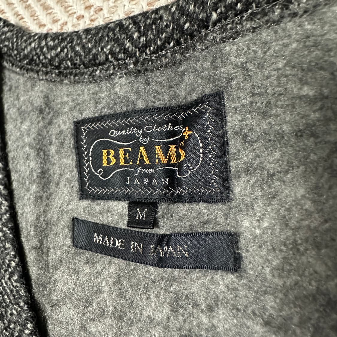 BEAMS PLUS herringbone v neck vest 상품이미지3