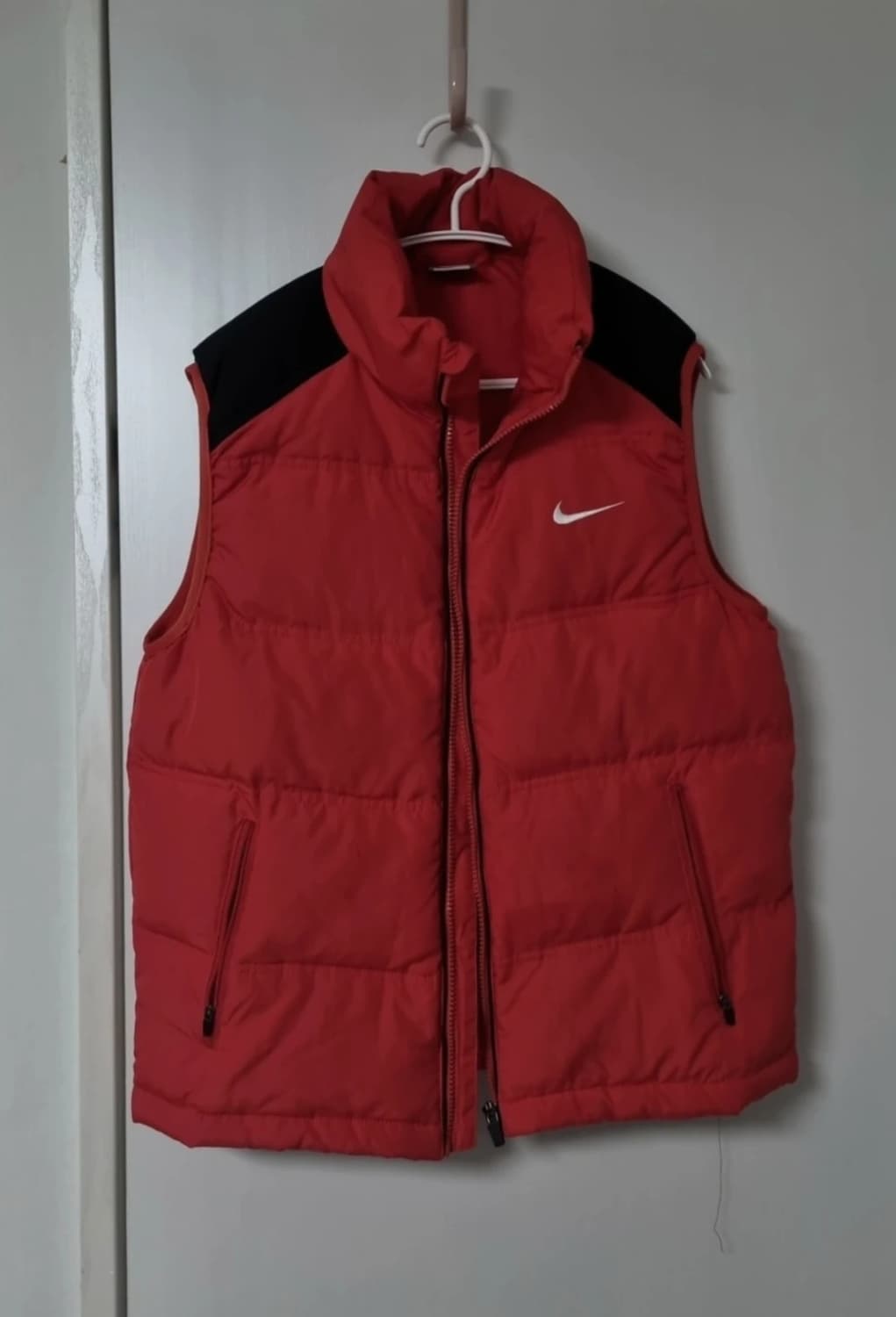 나이키 올드스쿨 오리털 패딩 조끼 레드 S 상품이미지2
