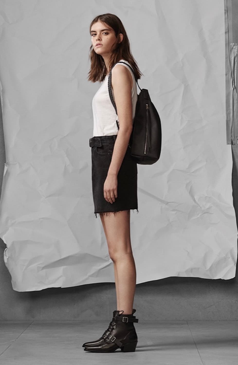 올세인츠 Kita 레더 백팩&숄더백 상품이미지2