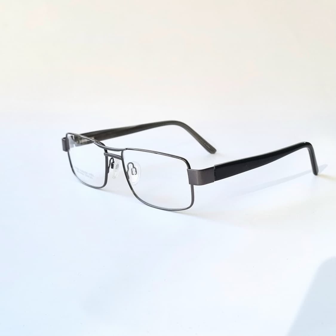 데드스탁 유럽 빈티지 메탈 사각 그레이 블랙 콤비 121 상품이미지4