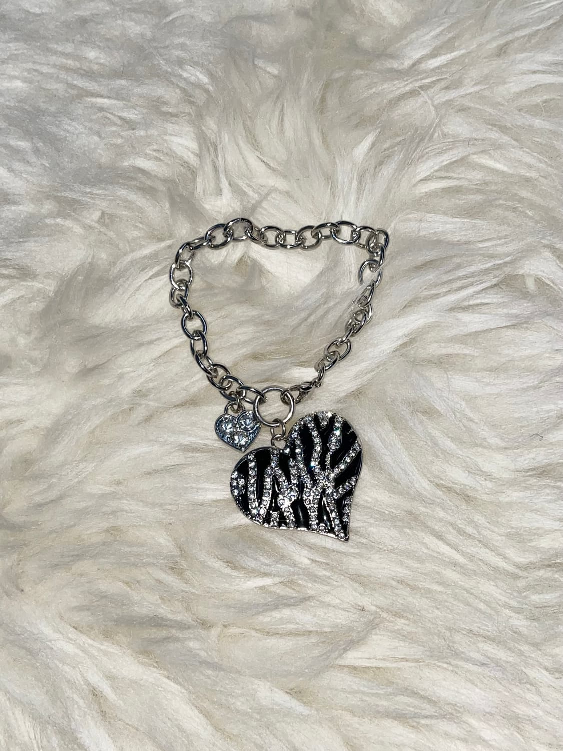 게스 갸루 하트 지브라 팔찌 상품이미지1