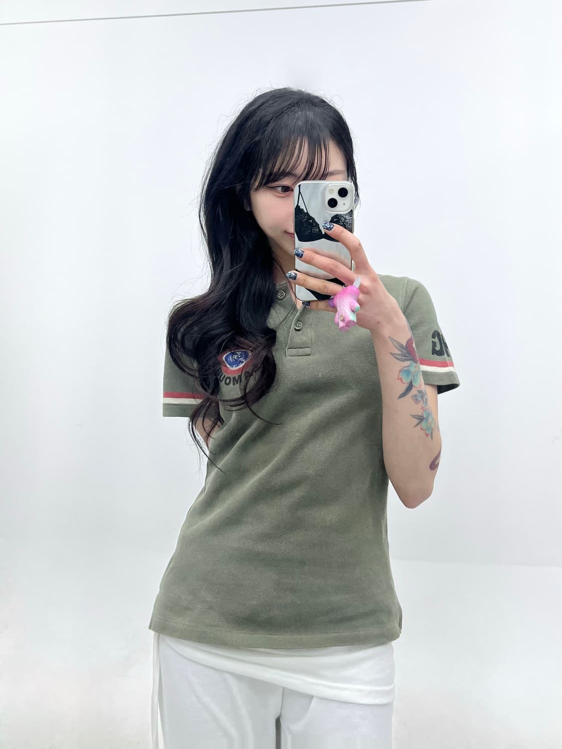 Hysteric Glamour 빅로고 카라 반팔티 상품이미지1