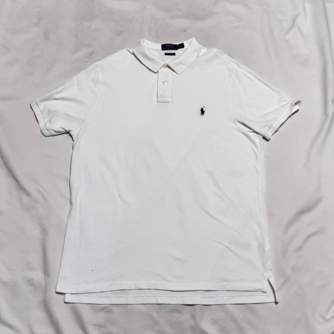 XL 폴로랄프로렌 화이트 카라 반팔티 상품이미지2