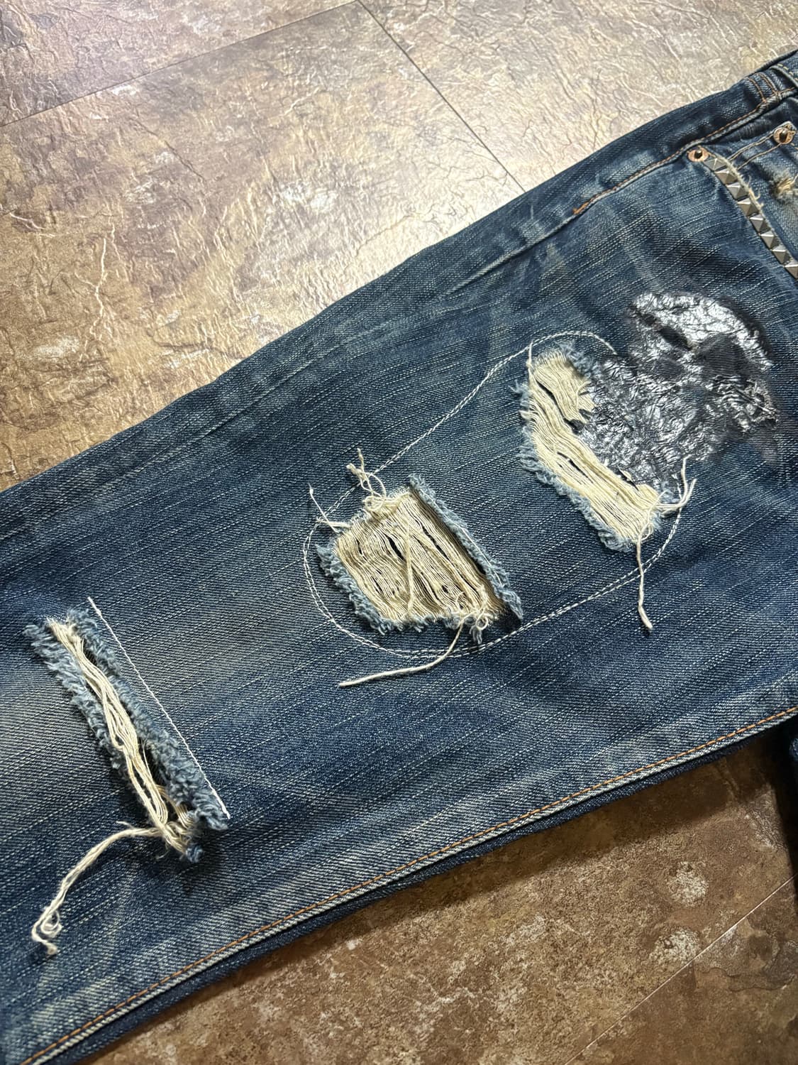 에드윈 스터드 빈티지 데님 팬츠 상품이미지3