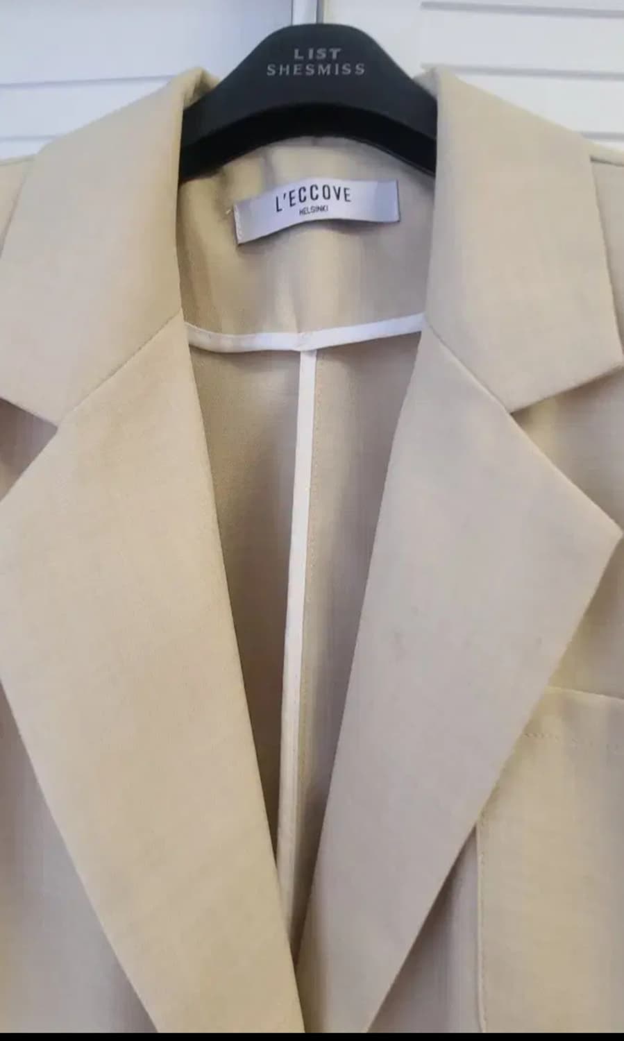 LECCOVE 베이지 반팔 자켓 상품이미지2