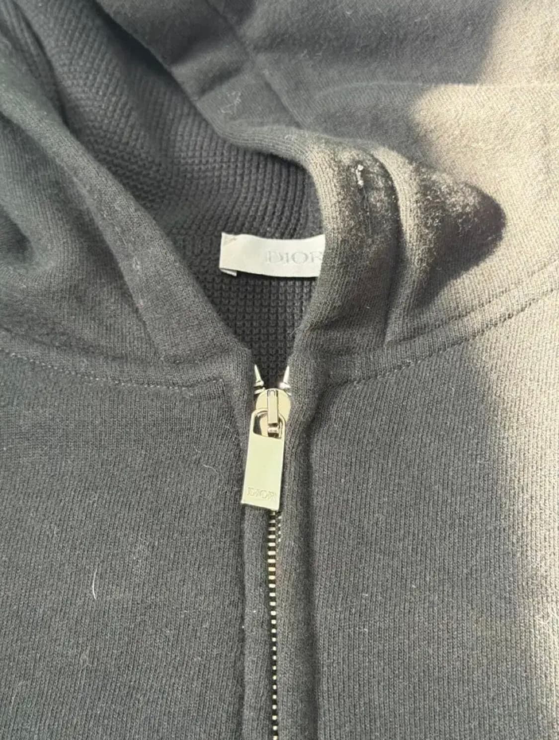 디올 꾸뛰르 헤비웨이트 후드집업 XL 한글택 상품이미지2