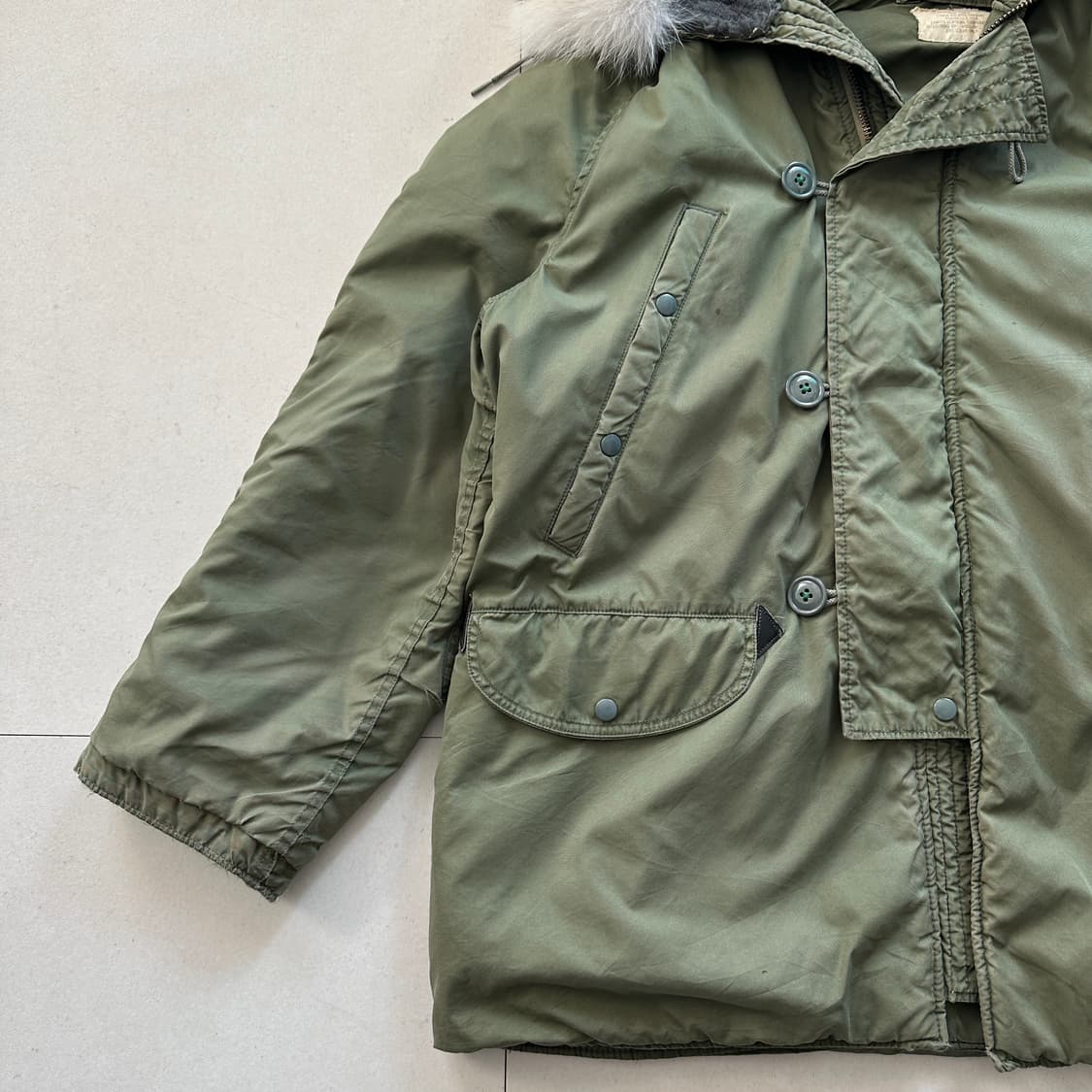 72년 오리지널 OD USAF N-3B (LANCER) 파카 Large  상품이미지3