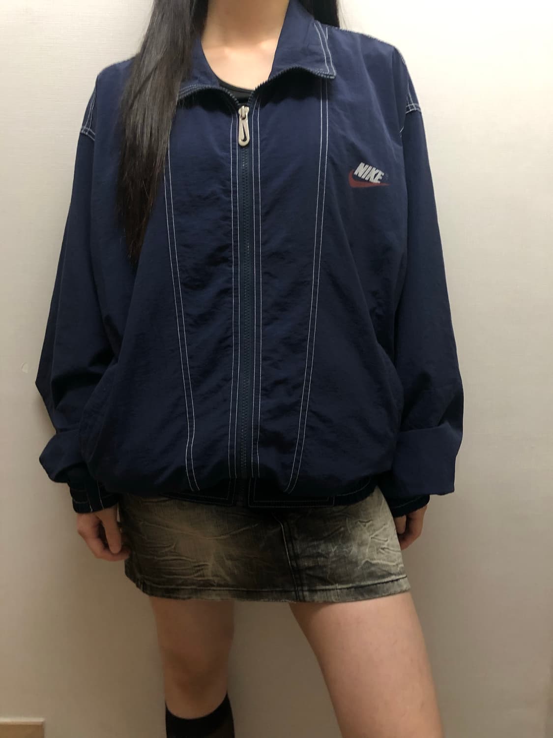 빈티지 나이키 네이비 바람막이 상품이미지3